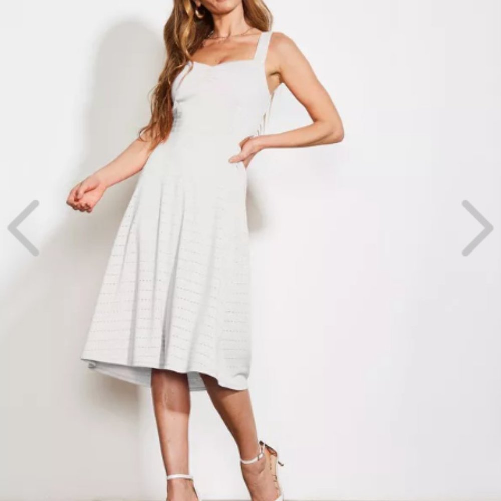 Ali & Jay Short Embossed Sundress with Cut Out